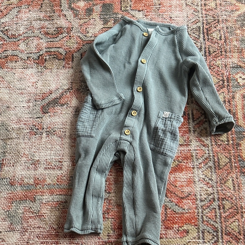 Stylish Blue Kids One Piece Footie